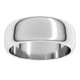 Palladium 7 mm Half Round Band Size 6