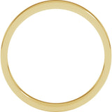 14K Yellow Gold 3 mm Flat Band Size 10