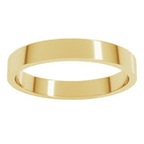 18K Yellow Gold 3 mm Flat Band Size 8.5