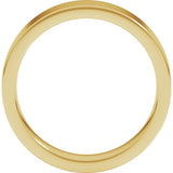 14K Yellow Gold 5 mm Comfort-Fit Flat Band Size 10.5
