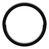 14K White Gold 2 mm Comfort-Fit Flat Band Size 8.5