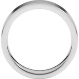 Platinum 6 mm Comfort-Fit Flat Band Size 7