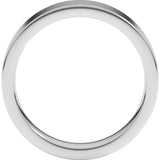Sterling Silver 5 mm Comfort-Fit Flat Band Size 8