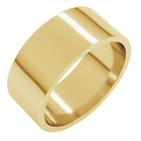 10K Yellow Gold 8 mm Flat Band Size 12.5