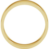 14K Yellow Gold 6 mm Flat Band Size 10.5