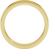 14K Yellow Gold 4 mm Comfort-Fit Flat Band Size 8.5