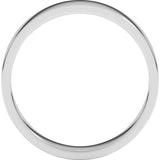 Platinum 4 mm Flat Band Size 8.5