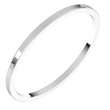 Platinum 1 mm Ultra-Lightweight Flat Band Size 10