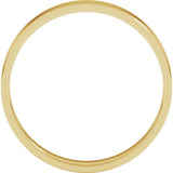 10K Yellow Gold 3 mm Ultra-Lightweight Flat Band Size 6
