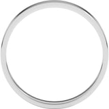 Platinum 3 mm Ultra-Lightweight Flat Band Size 7.5
