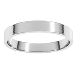 14K White Gold 3 mm Ultra-Lightweight Flat Band Size 7