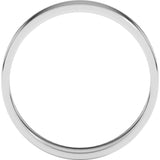 Sterling Silver 4 mm Ultra-Lightweight Flat Band Size 10