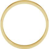14K Yellow Gold 4 mm Ultra-Lightweight Flat Band Size 6