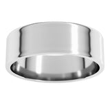 14K White Gold 6 mm Ultra-Lightweight Flat Band Size 10