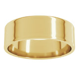 14K Yellow Gold 6 mm Ultra-Lightweight Flat Band Size 5.5