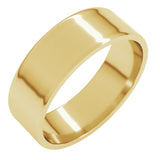 14K Yellow Gold 6 mm Ultra-Lightweight Flat Band Size 6