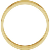 14K Yellow Gold 6 mm Ultra-Lightweight Flat Band Size 6