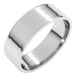 14K White Gold 6 mm Ultra-Lightweight Flat Band Size 9
