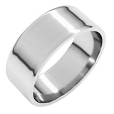 14K White Gold 7 mm Ultra-Lightweight Flat Band Size 10.5