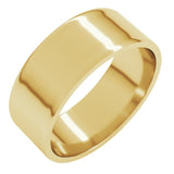 14K Yellow Gold 7 mm Ultra-Lightweight Flat Band Size 6.5