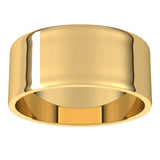 14K Yellow Gold 8 mm Ultra-Lightweight Flat Band Size 7