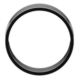 14K White Gold 8 mm Ultra-Lightweight Flat Band Size 8
