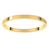 10K Yellow Gold 1.5 mm Ultra-Lightweight Flat Band Size 9