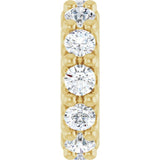 18K Yellow Gold-Plated Sterling Silver Lab-Grown Diamond Spacer Charm/Pendant