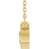 14K Yellow Gold Natural Citrine 18" Necklace