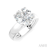 1/20 Ctw Round Shape Round Cut Diamond Semi-Mount Engagement Ring in 14K White Gold