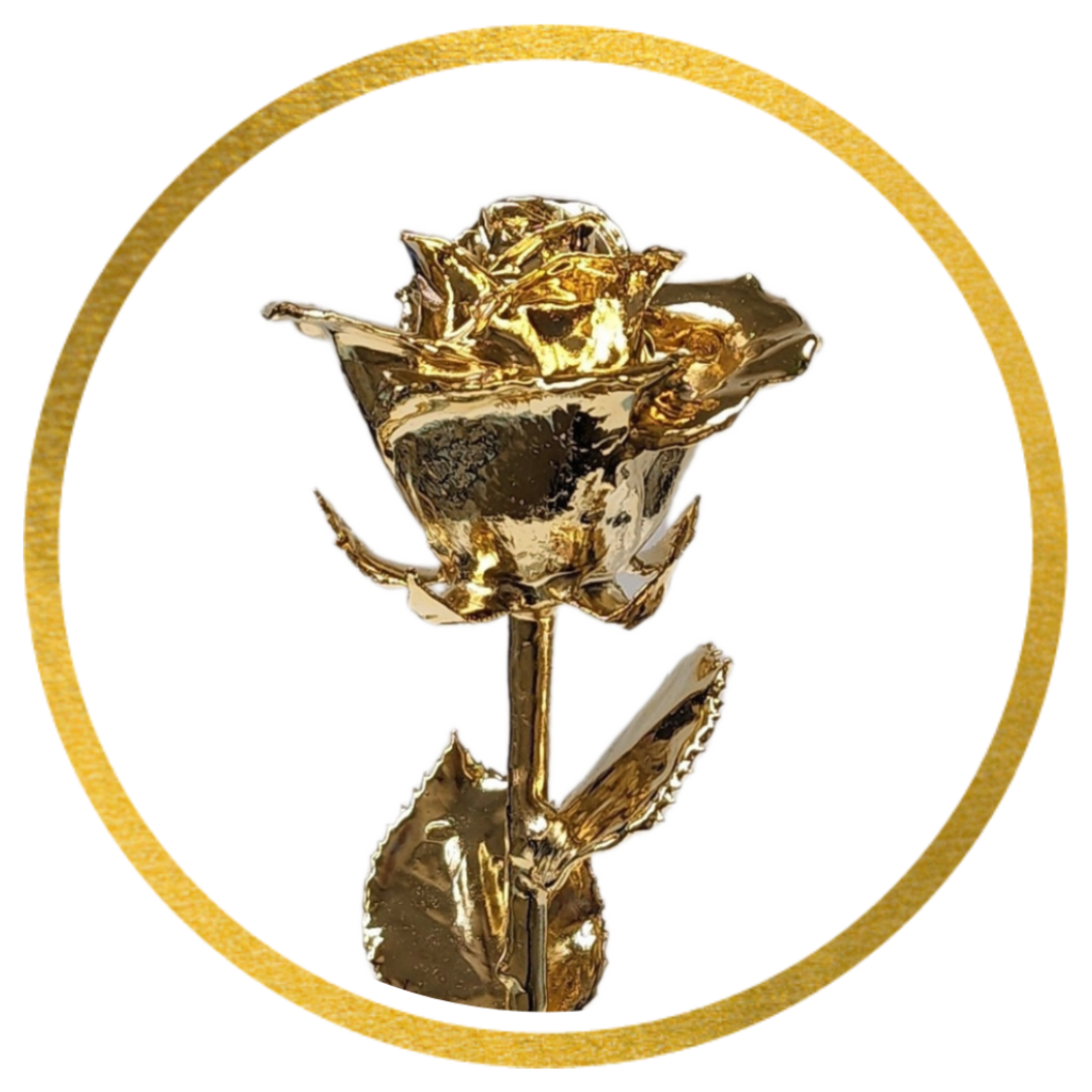 24kt Gold Dipped Roses – John Fish Jewelers