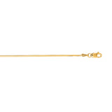14K Gold 0.98Mm Octagonal Snake Chain