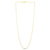 14K Gold 1Mm Round Wheat Chain