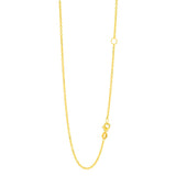 14K Gold 1.5Mm Extendable Chain