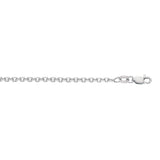Sterling Silver 18in Diamond Cut/ Textured Classic Cable Chain with Lobster Clasp