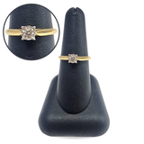 14kt Solitaire Diamond Engagement Ring