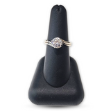 14kt Semi-mount Bypass Ring