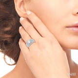 2 1/10 Ctw Diamond Semi-Mount Engagement Ring in 14K White Gold