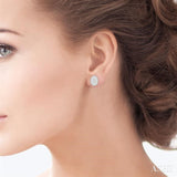Oval Shape Lovebright Essential Diamond Earrings