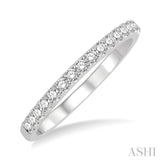 1/3 Ctw Round Cut Diamond Wedding Band in 14K White Gold
