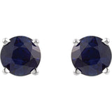 Round 4-Prong Lightweight Stud Earrings
