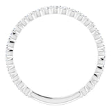 Platinum 1/3 CTW Natural Diamond Anniversary Band