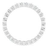 Platinum 3/4 CTW Natural Diamond Eternity Band Size 4.5