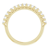 14K Yellow 1/2 CTW Natural Diamond Anniversary Band