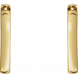 14K Yellow Hinged 18 mm Hoop Earrings