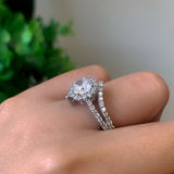 .67cts Split Halo Engagement Ring