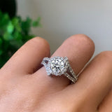 .67cts Split Halo Engagement Ring