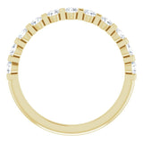 14K Yellow 1/2 CTW Natural Diamond Anniversary Band