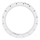 Platinum 9/10 CTW Natural Diamond Eternity Band Size 7