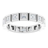 Platinum 9/10 CTW Natural Diamond Eternity Band Size 7